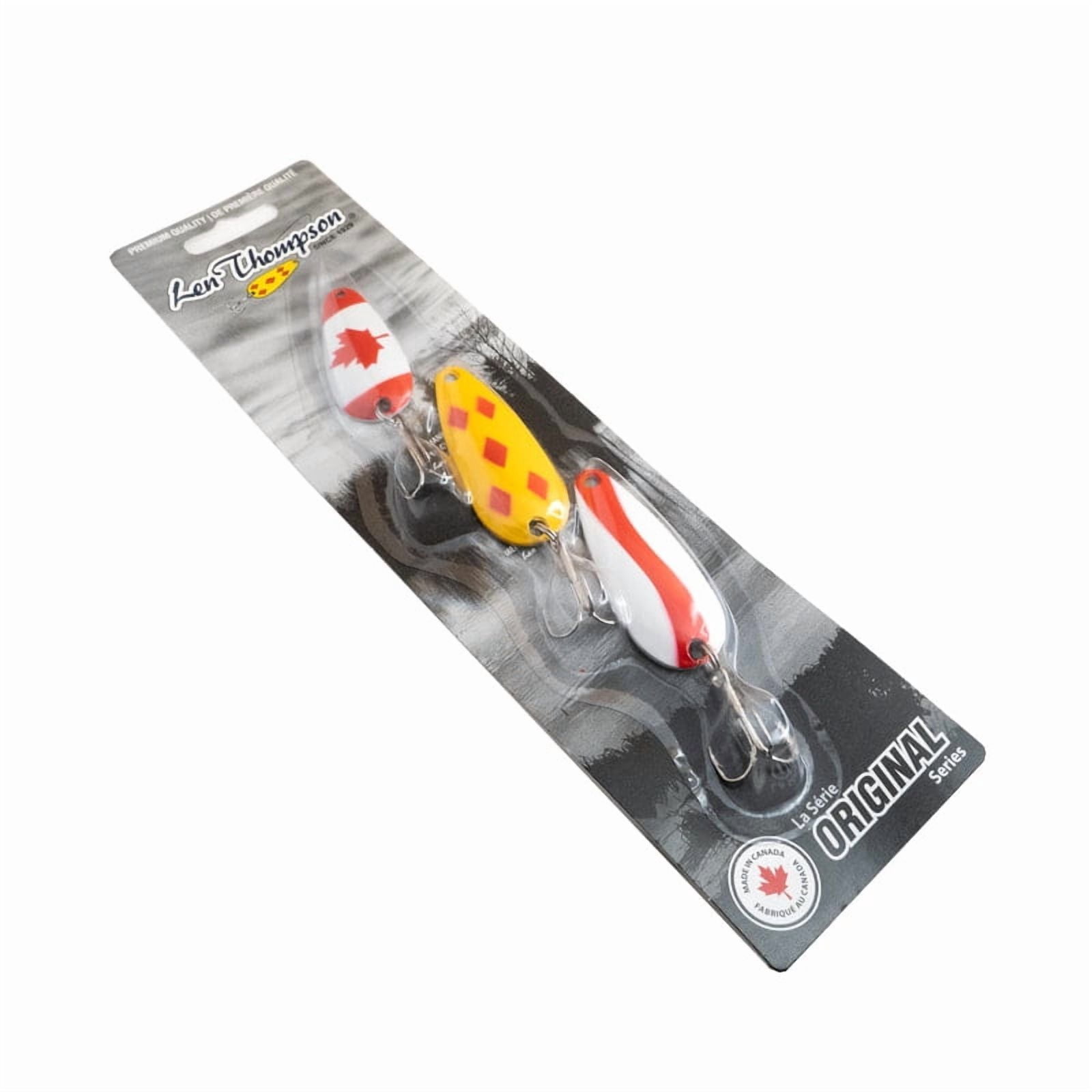 Len Thompson Fishing Lures -  03CE – 3 Piece Canadian Edition Kit – Original Series (Assorted Colours; Canadian, Yellow and Red, Red and White)