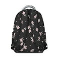 thumbnail image 4 of Floral Print Travel Backpack for Students Lightweight and Multifunctional School Bag with Tropical Flower and Leaves Pattern, 4 of 6