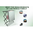 thumbnail image 4 of 3 Tiers Foldable Clothes Drying Rack, Vertical Laundry Rack Portable and Collapsible for Storage Indoor Outdoor，Piano Black, 4 of 6