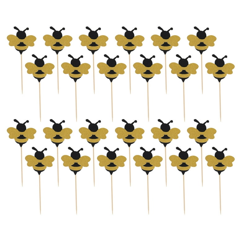 Bee cupcake toppers