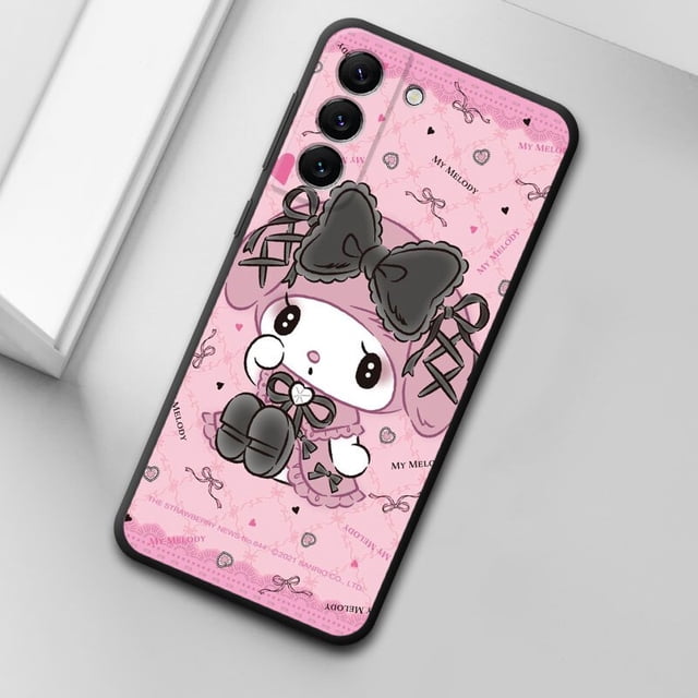 Funda de teléfono Wear A Bow Kuromi y My Melody para Samsung Galaxy A53 A54 A51 A52 A73 A72 A71 A12 A13 A14 A70 A50 A21 A33 A42 Funda xuanjing unisex