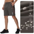 thumbnail image 5 of Weilanxin Men's Athletic Running Shorts Quick Dry Workout Shorts Lightweight Sports Gym Basketball Shorts Hiking, 5 of 9
