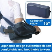 VELPEAU Arm Sling with Abduction Pillow for Men and Women, Shoulder Immobilizer for Rotator Cuff, Sublexion, Surgery, Dislocated, Broken Arm, Includes Stress Ball (Small)