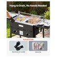 thumbnail image 5 of Propane Deep Fryer - Dual Tank 16QT Commercial Fryer, Stainless Steel, Foldable Table, Dual Basket - Outdoor Floor Standing Fryer for Restaurant & Home, 5 of 9