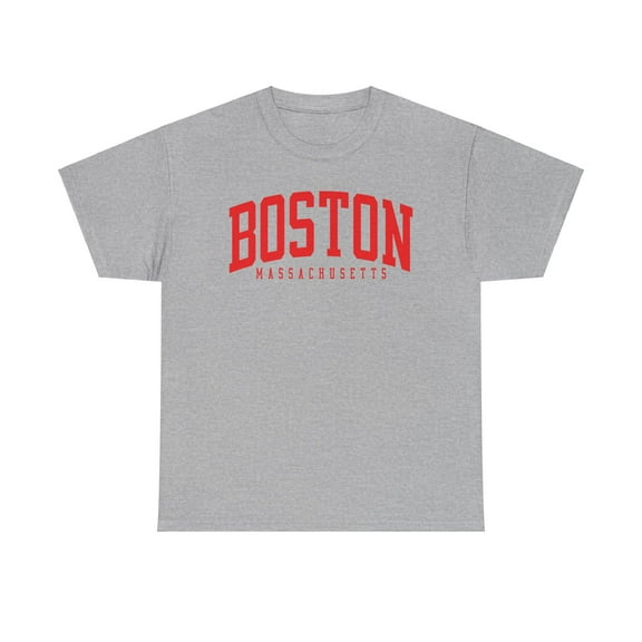 Boston Massachusetts Shirt Gifts Tshirt Tee Crew Neck