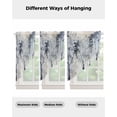 thumbnail image 2 of Grey Forest Swag Valances for Windows, Abstract Vintage Oil Painting Trees Rod Pocket Sheer Valances for Small Windows, Swag Toppers Light Filtering for Kitchen Living Room 2 Panels 28''x36'', 2 of 2