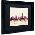 thumbnail image 2 of Trademark Fine Art "Barcelona Spain Skyline" Canvas Art by Michael Tompsett, Black Matte, Black Frame, 2 of 4