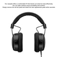 thumbnail image 3 of Almohadillas Para El Oído De Reemplazo De Auriculares, Ajuste De Reemplazo De Alpad Suave Y Cómodo Para DT770 DT770 PRO DT880 DT880 PRO T70 T90 T5P MMX300 TYGR 300R HS200, Etc., 3 of 7