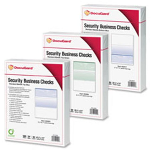 Docugard Security Business Checks, 5RM-CT, Marble Top-Blue