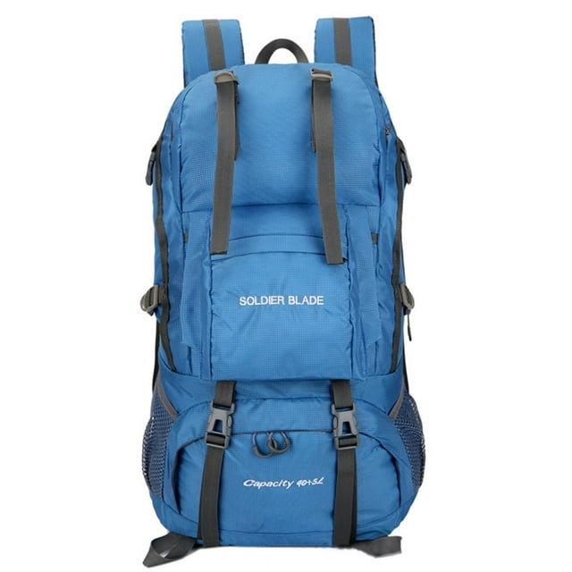 Travel Backpack Multiple Compartments Large Capacity Nylon Adjustable Folding Backpack Camping Supplies