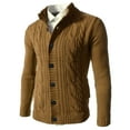 thumbnail image 2 of PMUYBHF Vestes pour Hommes 3TG Automne et Hiver Cardigan Chaud Tricoté, 2 of 3