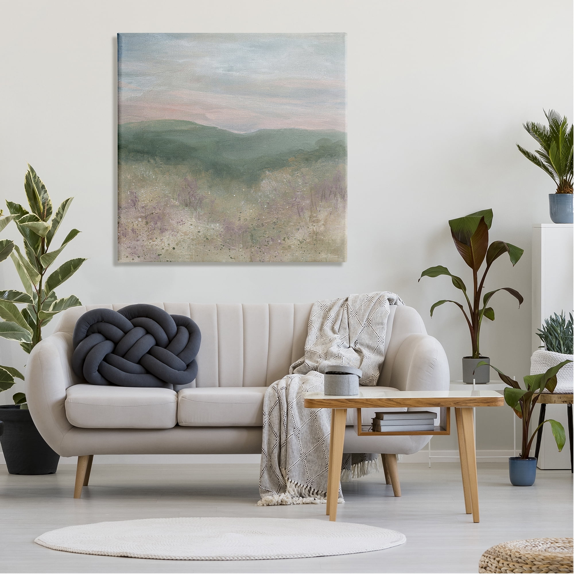 Stupell Industries Mysterious Mountain Nature Abstract Forest Tree Tops Painting Gallery Wrapped Canvas Print Wall Art, Design by Carol Robinson