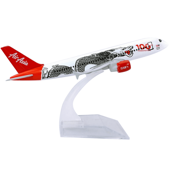 JIAHAOO Collectible Asia Dragon A320 Alloy Plane Model 1/400 Scale 16cm for Aviation Display & Souvenir