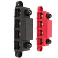 thumbnail image 4 of Terminal Disbution Block Power Disbution Block 4 Stu 2Pcs Black Red 4 Stud Power Disbution Block Marine Bus Bar With Cover For Car Rv Yacht 516In Stud, 4 of 8