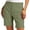 Army Green, variant on Yifymode Women's High Waist Stretch Bermuda Shorts Knee Length Straight Leg Twill Shorts for Golf Hiking & Sports,Sky Blue L