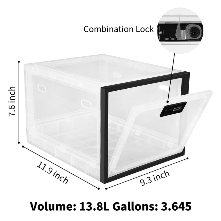 Locbbie Lockable Storage Box with Combination Lock photo 2