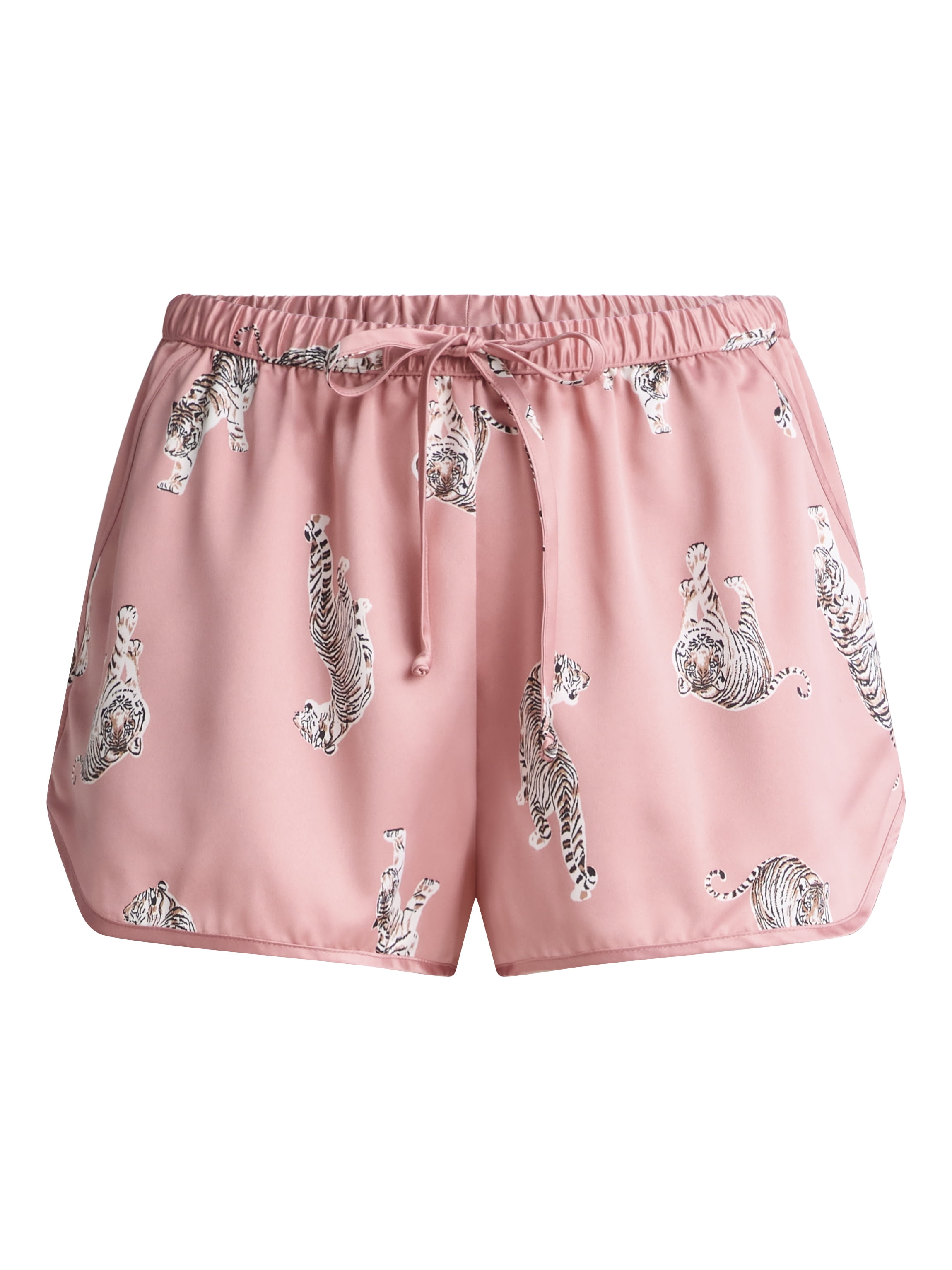 Joyspun Women’s Satin Shorts, 3'' Inseam, Sizes XS-3X