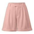 thumbnail image 5 of Woman’s Shorts Womens Casual Shorts Stylish Women's High Waist Tailored Shorts for Casual Work and Summer Outings Comfortable Pleated Design with Pockets for Everyday and Dressy Occasions, 5 of 6