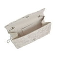 thumbnail image 5 of Premium Lace Paisley Floral Fabric Satin Envelope Flap Clutch Evening Bag, 5 of 5