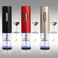 thumbnail image 6 of Moss & Stone Electric Wine Opener Set, Corkscrew Remover With USB Charging, Wine Bottle Opener with Wine Pourer, Foil Cutter & Vacuum Stopper, Automatic Wine Opener For Wine Lovers (Red), 6 of 7