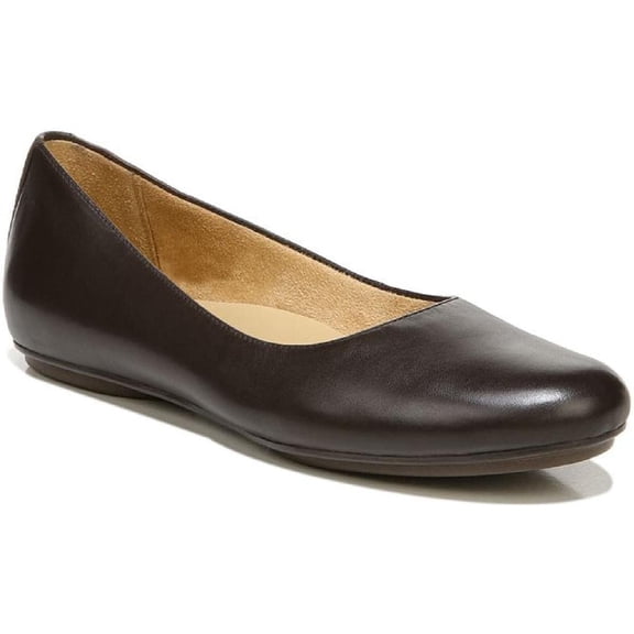 Naturalizer Women's Maxwell Round Toe Slip-On Ballet Flats Forest Brown 9W