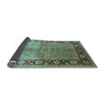 thumbnail image 2 of Ahgly Company Indoor Round Oriental Light Blue Industrial Area Rugs, 8' Round, 2 of 4