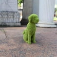 thumbnail image 4 of Flocked Puppy Garden Statue Artificial Green Grass Dog Ornament Outdoor Decor Resin Animal Figurine for Courtyard Lawn Patio Yard Art Landscape, 4 of 6