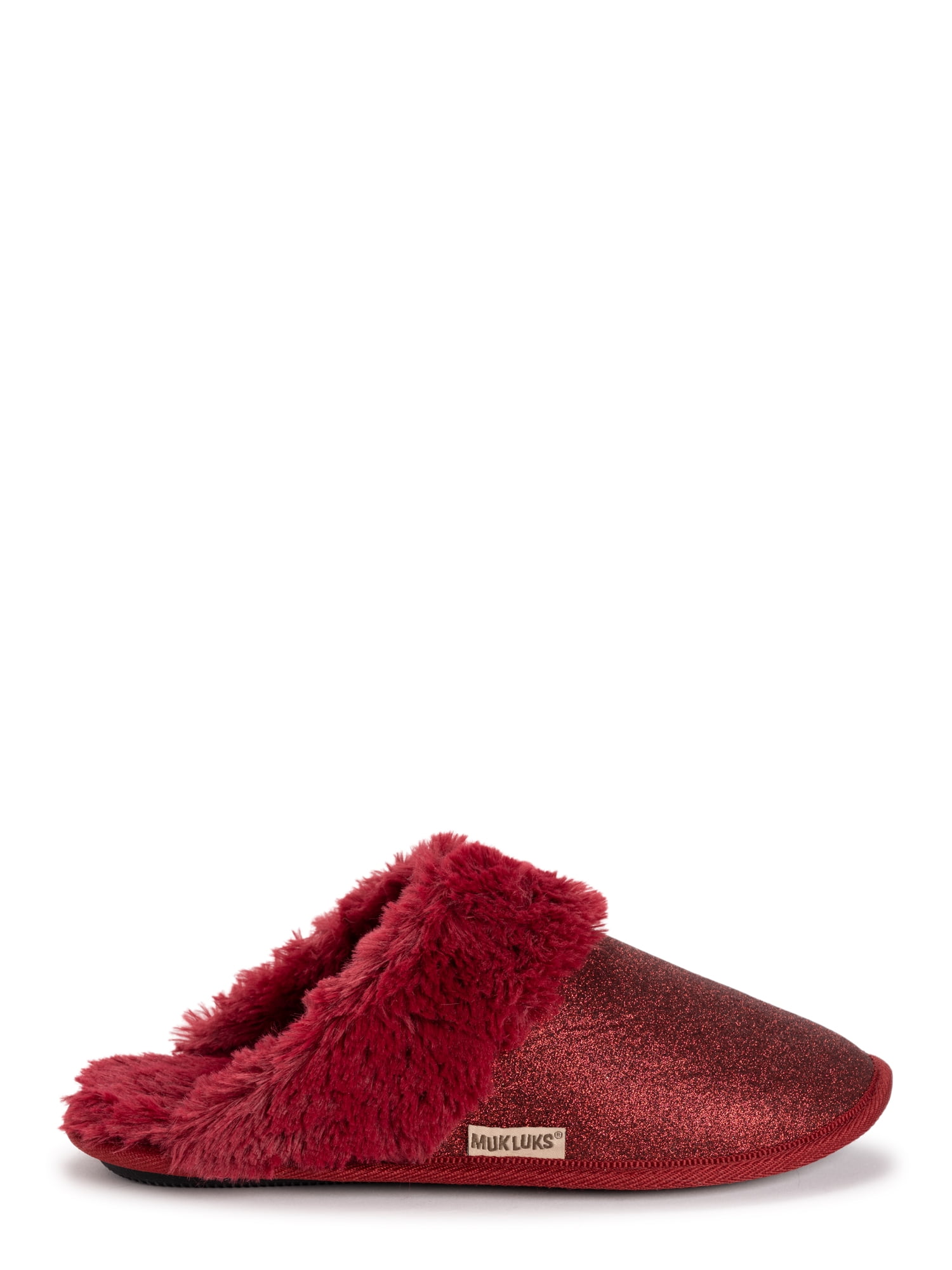 MUK LUKS Women's Angled Sparkle Scuff Slipper