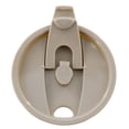 thumbnail image 4 of Mr. Coffee Sip Savvy 4 Piece 15 Ounce Silicone Sleeve Glass Cup Set w/ Lid and Straw in Brown, 4 of 6