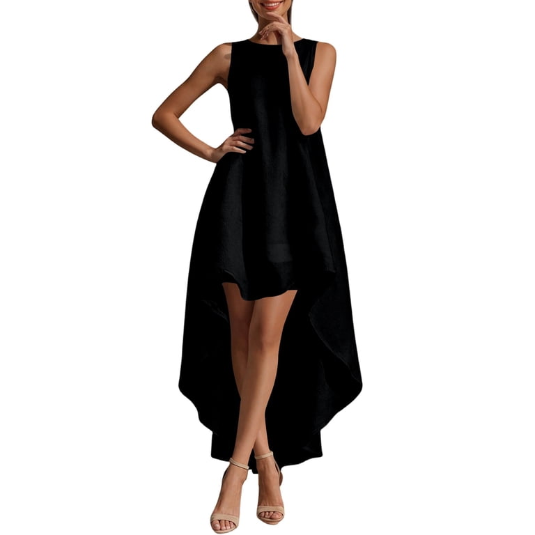 black white formal dress Black & White Halter Gown Dress L