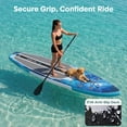thumbnail image 4 of SereneLife Inflatable Stand Up Paddle Board (6 Inches Thick) with Premium SUP Accessories & Carry Bag | Wide Stance, Bottom Fin for Paddling, Surf Control, Non-Slip Deck | Youth & Adult Standing Boat, 4 of 7