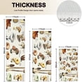 thumbnail image 4 of Brown Mushroom Label Light Pattern Kitchen Rugs Sets Of 3,Kitchen Runner Rugs Non Skid Washable,Decorative Kitchen Floor Mats for Kitchen,Sink,Laundry,17"x30"+ 17"x47" + 17"x59", 4 of 6