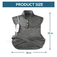 thumbnail image 5 of SUNNY HEAT Waist Long Back Electric Heating Pad 26x35 Inches, Electric Back Pain Relief, 5 Heat Settings with Auto Shut Off, Soft Flannel, Gray (1 Piece), 5 of 5