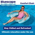 thumbnail image 6 of (2 pack) Bluescape Inflatable Comfort Chair Lounge Pool Float, Teal, Age 14 & up, Unisex, 6 of 6
