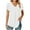 White, variant on Giftesty Tops for Women Clearance Women's Casual Petal Sleeve Tops V-Neck Short Sleeve T-Shirts Cute Solid Summer Loose Blouses Tops