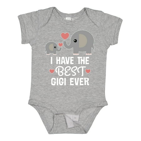 

Inktastic Best Gigi Ever Grandkids Gift Baby Boy or Baby Girl Bodysuit