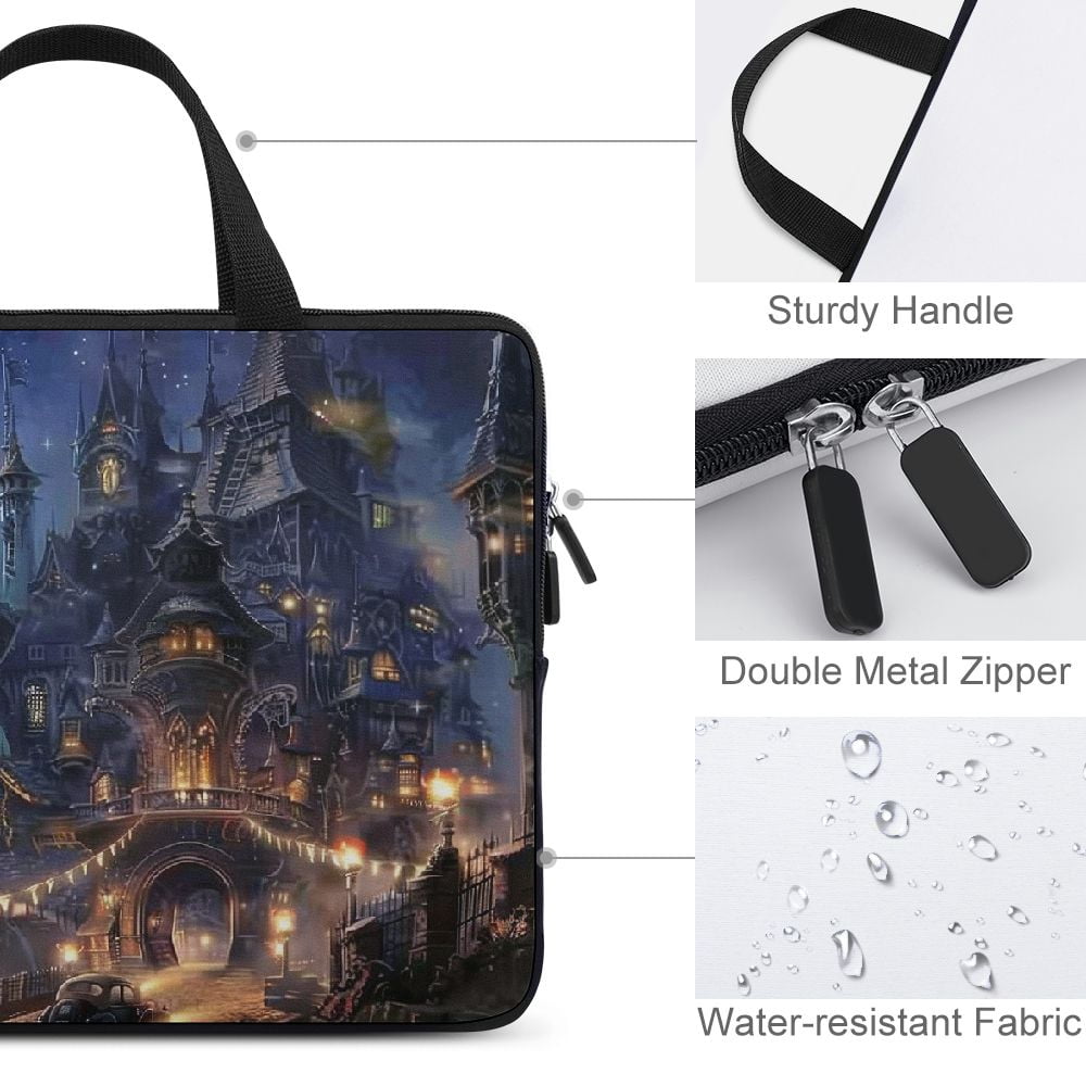 JRXY Fantasy Art Laptop Carrying Bag Diving Fabric Computer Protective Case 15inch