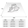thumbnail image 3 of Vsdgher Cute Ghost Simple Drawing Ultra-Soft Micro flannel Blanket Throw Blankets for Couch Sofa, Bed (4 sizes)-80"x60", 3 of 7