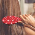 thumbnail image 3 of Red Christmas Reindeer Pattern Hair Brush,Girls Detangling Hair Brush,Glide Through Tangles with Ease for Wet & Dry Hair,8.8"X2.8", 3 of 7
