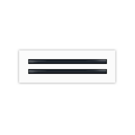 BUILDMART - 12x4 Modern AC Vent Cover - Decorative White Air Vent - Standard Linear Slot Diffuser - Register Grille for Ceiling, Walls & Floors - Texas Buildmart