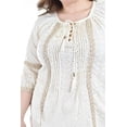 thumbnail image 4 of Blusa con detalles bordados Roman Fashion / Juvenil, 130 (Beige) beige 38, 4 of 5