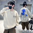 thumbnail image 4 of Sudaderas casuales con dibujos animados para niños y niñas, primavera y otoño de 2023, nueva moda infantil, jersey de cuello redondo, versátil, 4 of 5