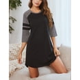 thumbnail image 4 of Richie House Women's Nightgown Cotton Round Sleep Shirt Comfy PJ Nightdress Pajama RHW2904-A-S, 4 of 5