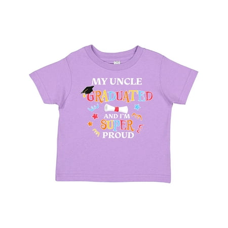 

Inktastic My Uncle Graduated and I m Super Proud Gift Toddler Boy or Toddler Girl T-Shirt