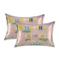thumbnail image 2 of Pastel Painting Peaceful Owl Satin Pillowcase 20''x40'' Double-Sided Print Soft Wrinkle Resistant, 2 of 9