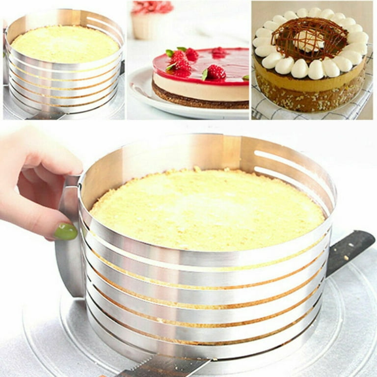 Adjustable Layer Cake Slicer Kit Round Mousse Stainless Cake Slicer Tool