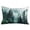 Blue, Teal, White, variant on Dark Green Forest Throw Pillow Cover 12 x 20 Inch Decorative Pillow Cover Nature Foggy Mountain Pine Tree Lumbar Pillowcase Seasonal Rectangle Cushion Case for Couch Sofa Bed Living Room