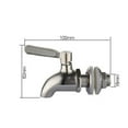 thumbnail image 5 of More Durable Beverage Dispenser Replacement Spigot,Stainless Steel Polished Finished, Water Dispenser Replacement Faucet, Food Grade, 5 of 9
