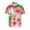 Pink, variant on Lolmot Mens Hawaiian Lapel Shirt Short Sleeve Casual Button Down Floral Printed Tropical Beach Shirts Tops