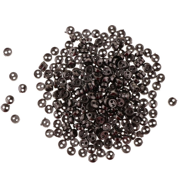 300 botones de costura de metal con 2 agujeros para manualidades de costura. Bronce Oscuro